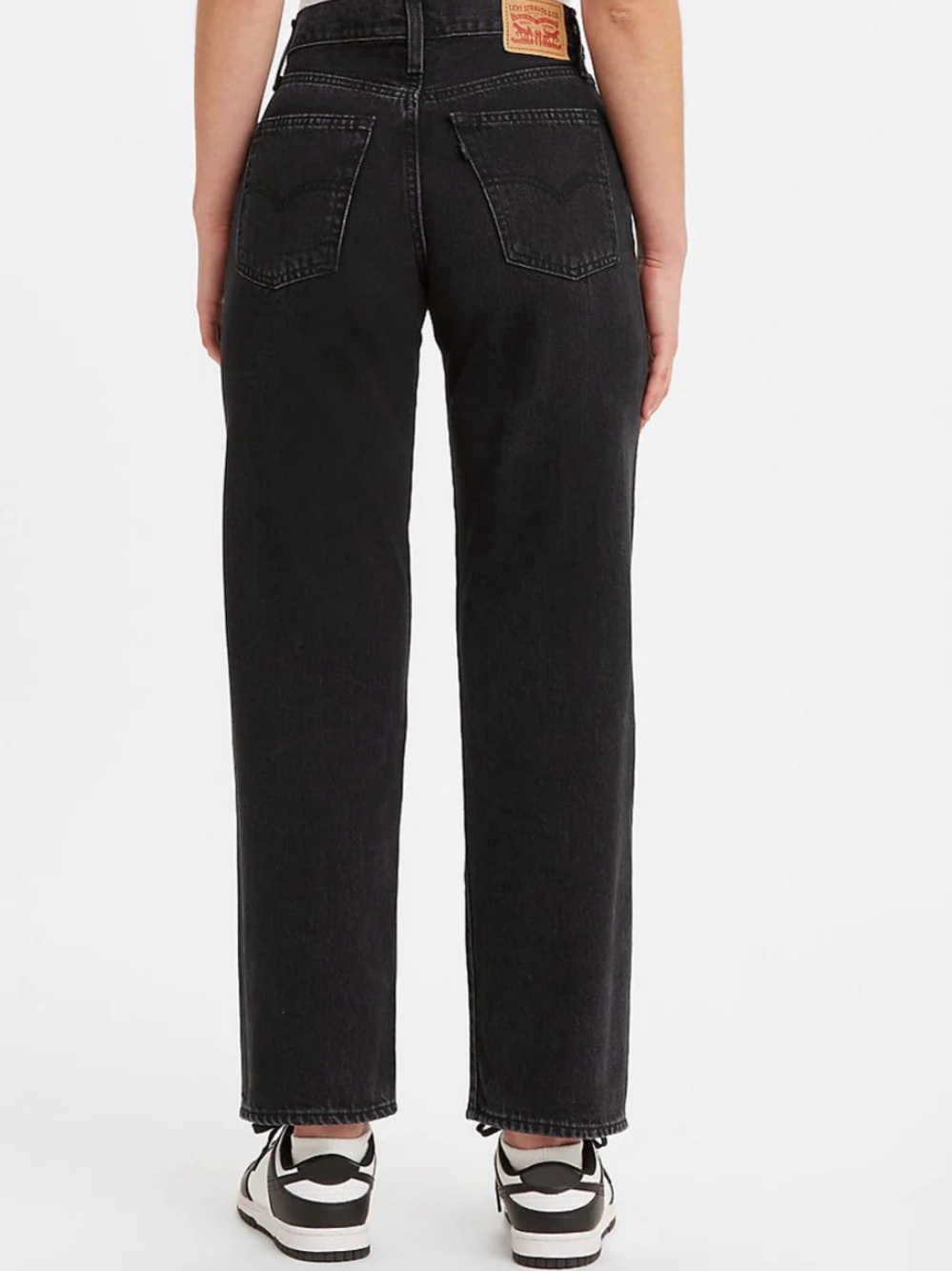 Levi's Cotton Women's 94 Baggy Jeans in Washed Black - Picture 3 of 10